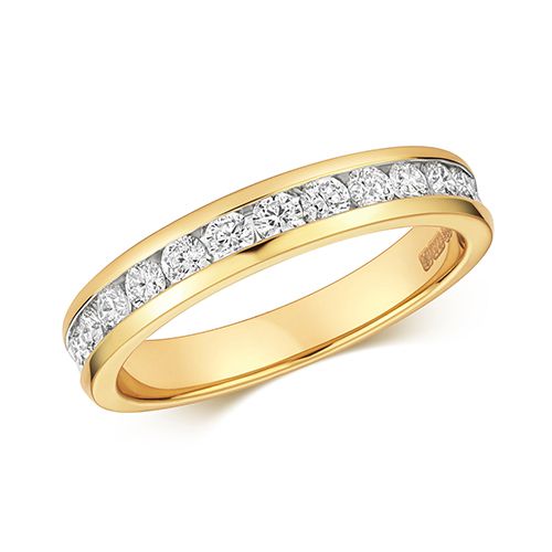 9CT DIAMOND 0.50CT HALF ETERNITY