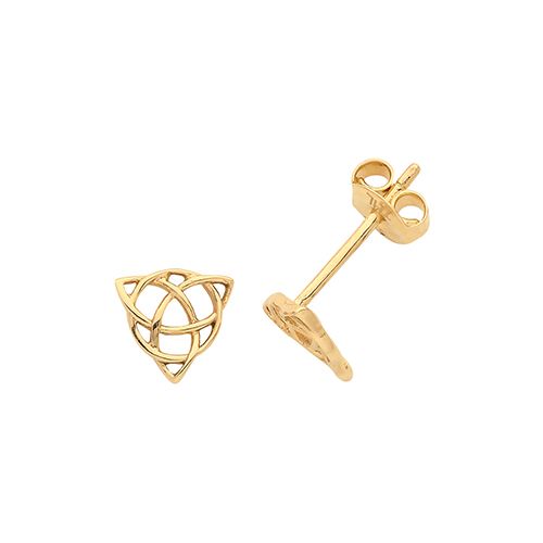 9CT GOLD CELTIC STUD EARRINGS