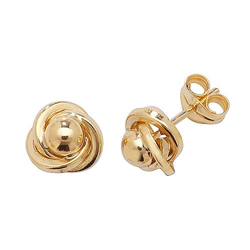 9CT YEL GOLD ORBITAL STUD EARRINGS