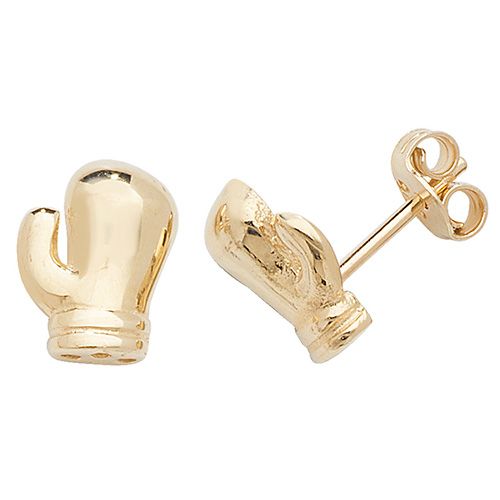9CT YEL GOLD BOXING GLOVES STUD EARRINGS
