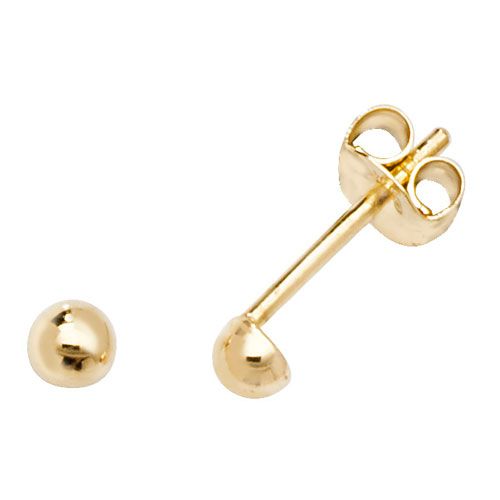 9CT YEL GOLD STUD EARRINGS
