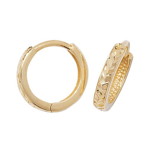 9CT YEL GOLD HINGED DC EARRINGS