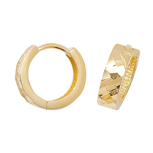 9CT YEL GOLD HINGED DC EARRINGS