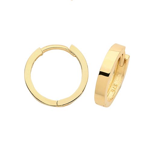 9CT YEL GOLD HINGED EARRINGS