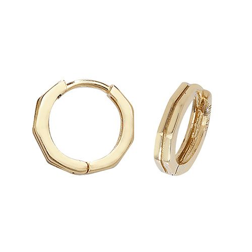 9CT YEL GOLD HINGED EARRINGS