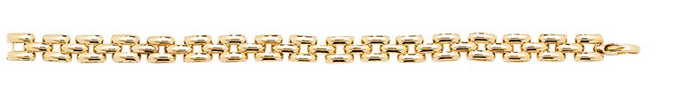 9CT YEL GOLD LADIES' 7.5 INCHES FANCY BRCLT
