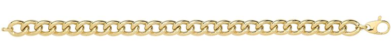 9CT YEL GOLD HOLLOW BRACELET