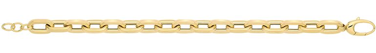 9CT YEL GOLD HOLLOW BRACELET