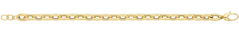 9CT YEL GOLD HOLLOW BRACELET