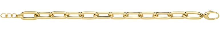 9CT YEL GOLD HOLLOW BRACELET