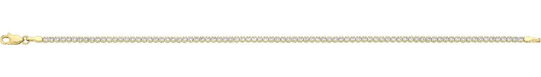 9CT YEL GOLD CZ TENNIS BRACELET