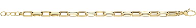 9CT YEL GOLD HOLLOW BRACELET