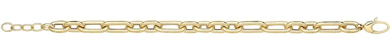 9CT YEL GOLD HOLLOW BRACELET