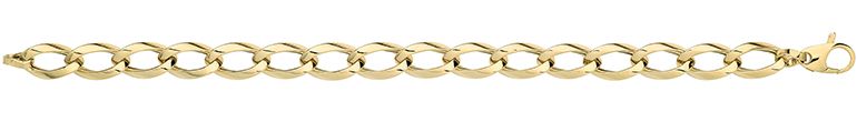 9CT YEL GOLD HOLLOW BRACELET
