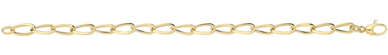 9CT YEL GOLD HOLLOW BRACELET