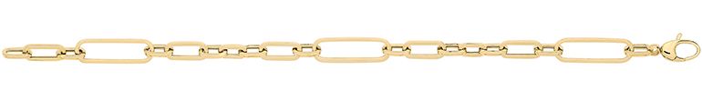 9CT YEL GOLD HOLLOW BRACELET