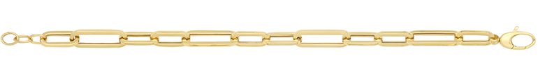 9CT YEL GOLD HOLLOW BRACELET