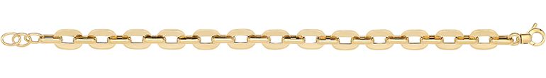 9CT YEL GOLD HOLLOW BRACELET