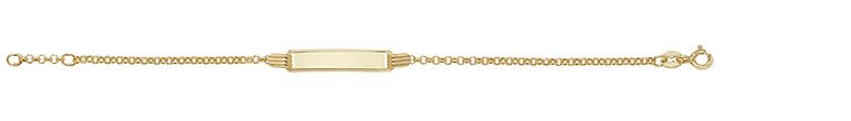 9CT YEL GOLD BABIES' 5.5+½ INCHES ID BRCLT