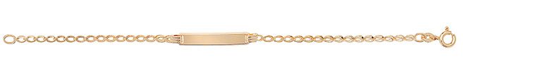 9CT YEL GOLD BABIES' 6 INCHES ID BRCLT