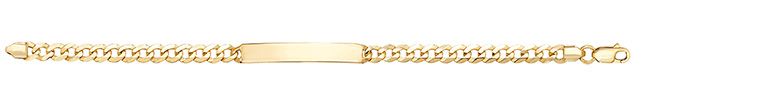 9CT YEL GOLD BABIES' 6 INCHES ID BRCLT