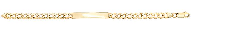 9CT YEL GOLD BABIES' 6 INCHES ID BRCLT
