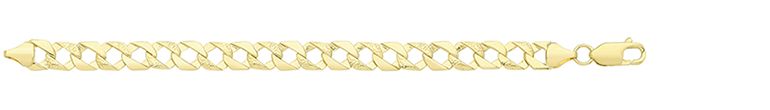 9CT YEL GOLD BABIES' 6 INCHES CAST BRCLT