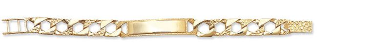 9CT YEL GOLD BABIES' 5.5 INCHES CAST ID BRCLT