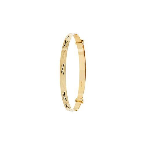 9CT YEL GOLD BABIES EXP 3MM BANGLE