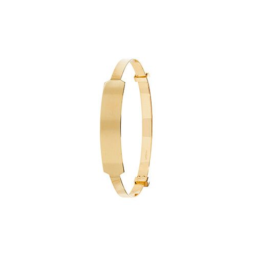 9CT YEL GOLD BABIES' EXPAND 3MM ID BANGLE