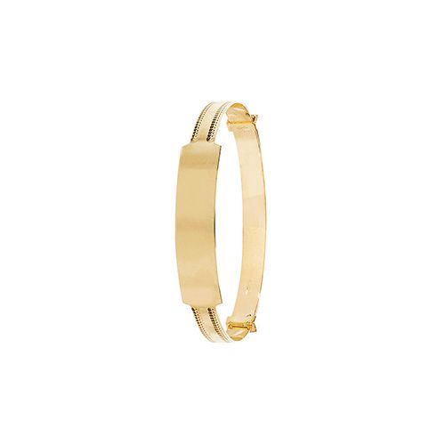 9CT YEL GOLD BABIES DIA CUT EXP 4MM BANGLE