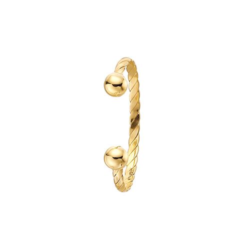9CT YEL GOLD BABIES' SOLID TORC BANGLE