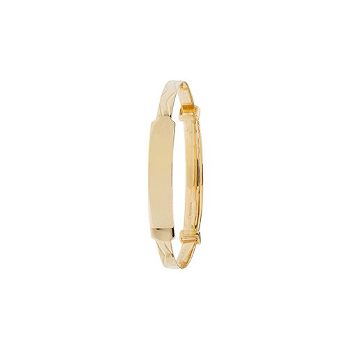9CT YEL GOLD BABIES' DC EXP 3MM BANGLE
