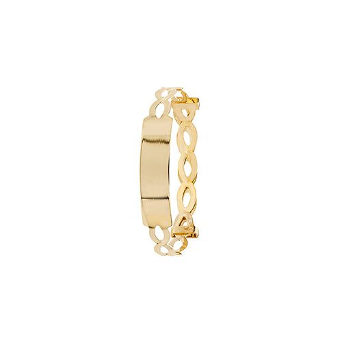 9CT YEL GOLD BABIES' EXP ID BANGLE