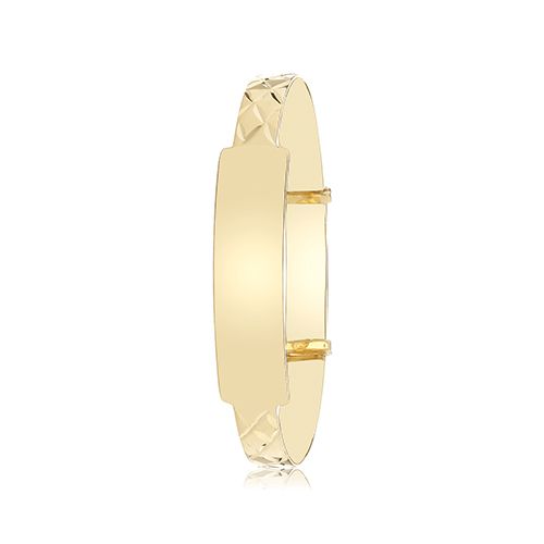 9CT YEL GOLD ID BABY BANGLE