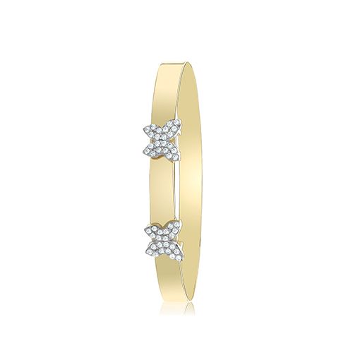 9CT YEL GOLD BUTTERFLY BABY BANGLE