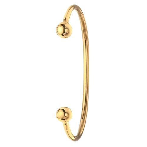 9CT YEL GOLD LADIES' SOLID TORC BANGLE