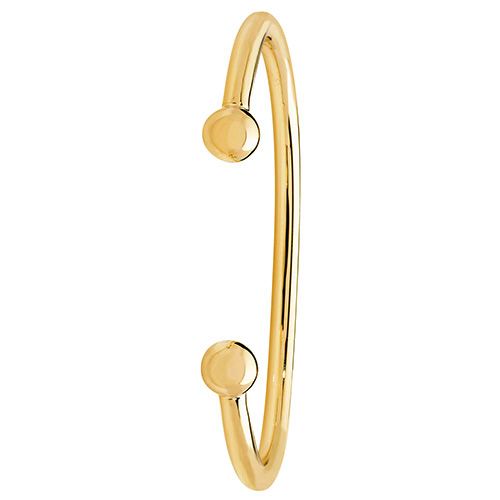 9CT YEL GOLD LADIES' SOLID TORC BANGLE