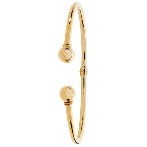 9CT YEL GOLD LADIES' HINGED TORC BANGLE
