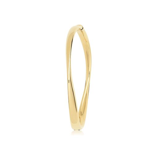 9CT YEL GOLD GENTLE TWIST BANGLE