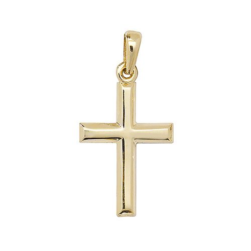 9CT YEL GOLD CROSS PENDANT