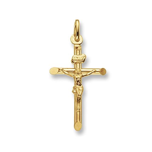 9CT YEL GOLD CRUCIFIX PENDANT