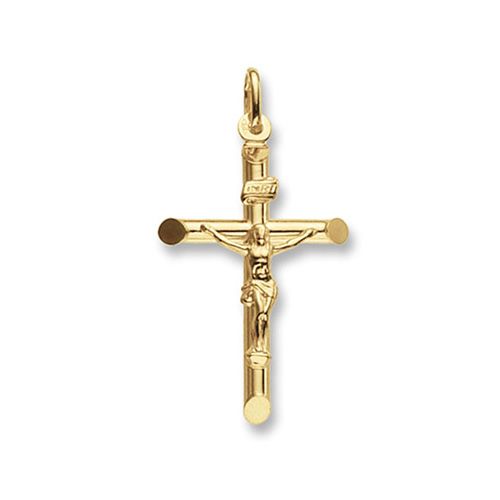 9CT YEL GOLD CRUCIFIX PENDANT