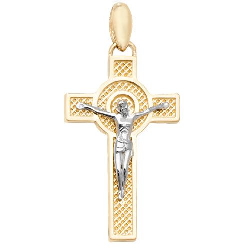 9CT YEL GOLD CRUCIFIX PENDANT