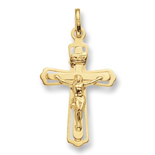 9CT YEL GOLD CRUCIFIX PENDANT