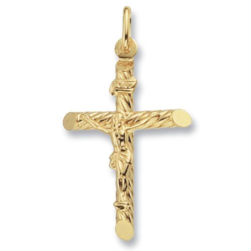 9CT YEL GOLD CRUCIFIX PENDANT