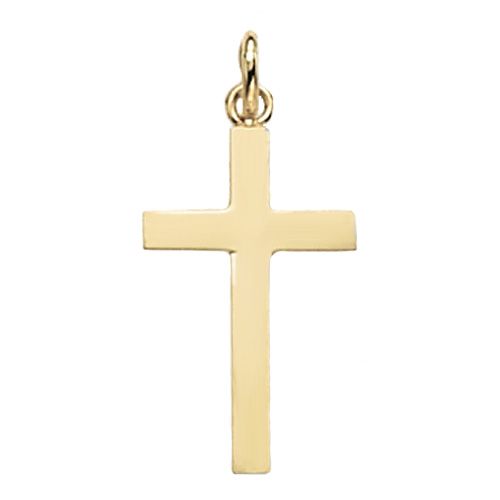 9CT YEL GOLD CROSS PENDANT