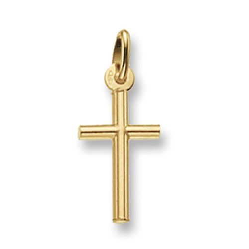 9CT YEL GOLD CROSS PENDANT