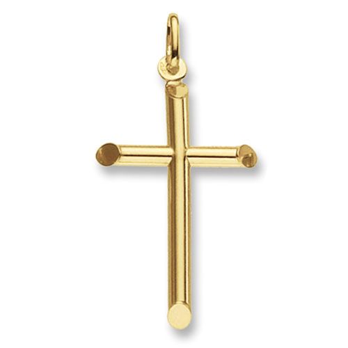 9CT YEL GOLD CROSS PENDANT