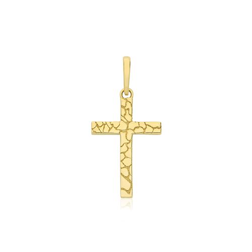 9CT YEL GOLD CROSS